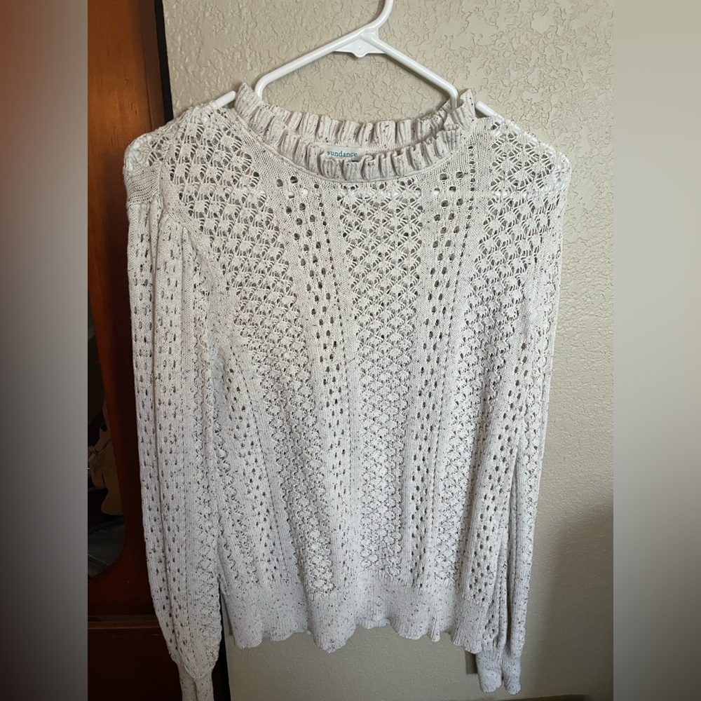 Sundance Women's Cream Knit Sweater - Picture 3 of 3
